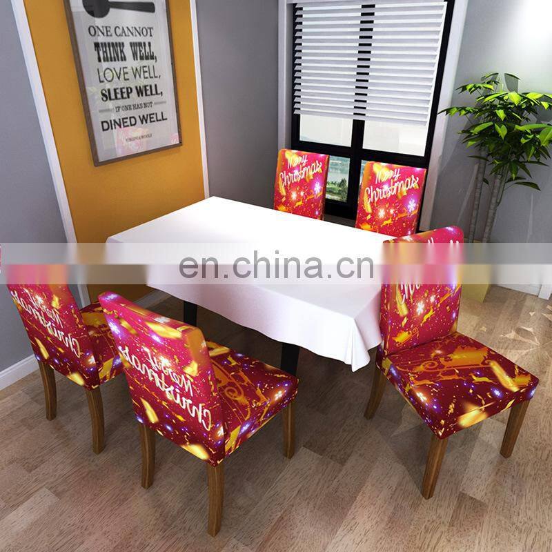 red room spandex chair covers Christmas home decoration wedding decoration universal chair cover
