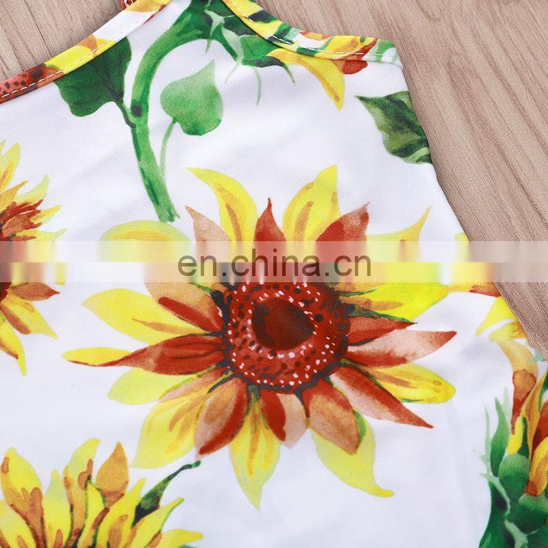 Baby Swimwear Girl Sunflower one piece swimsuit Summer Swimwear & beachwear for 0-3T