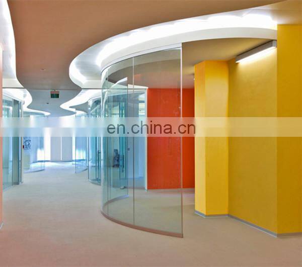 China high quality interior safety shatterproof glass partition wall prices