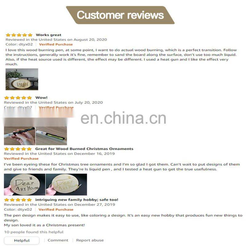 Pyrography Pen Wood Burned Marker Pen for DIY Projects