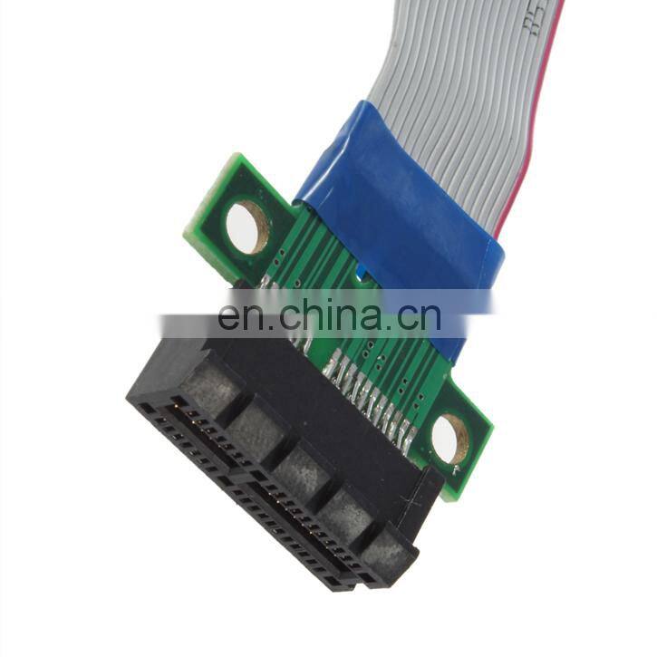 PCI-E 1X Riser Card PCIE Riser Card Extender Extension Ribbon Flex Relocate PCI Riser Card Extender Ribbon Cable