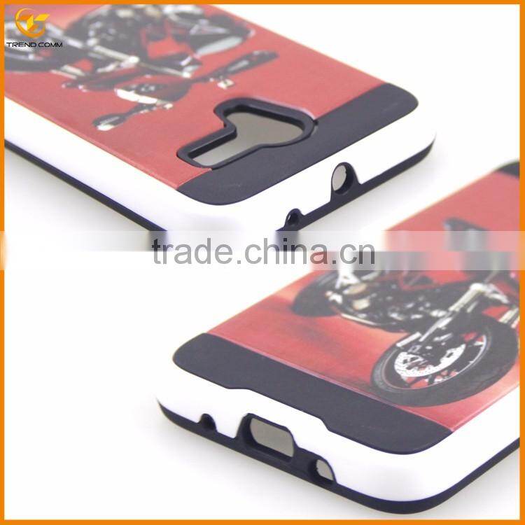 motorcycle printed custom hard plastic case for alcatel one touch pop3 5.5