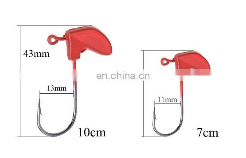 Amazon 7/10cm New Style Soft Fishing Lure Popular Wholesale Luminous Eyes Shrimp Bait With Jig Hook