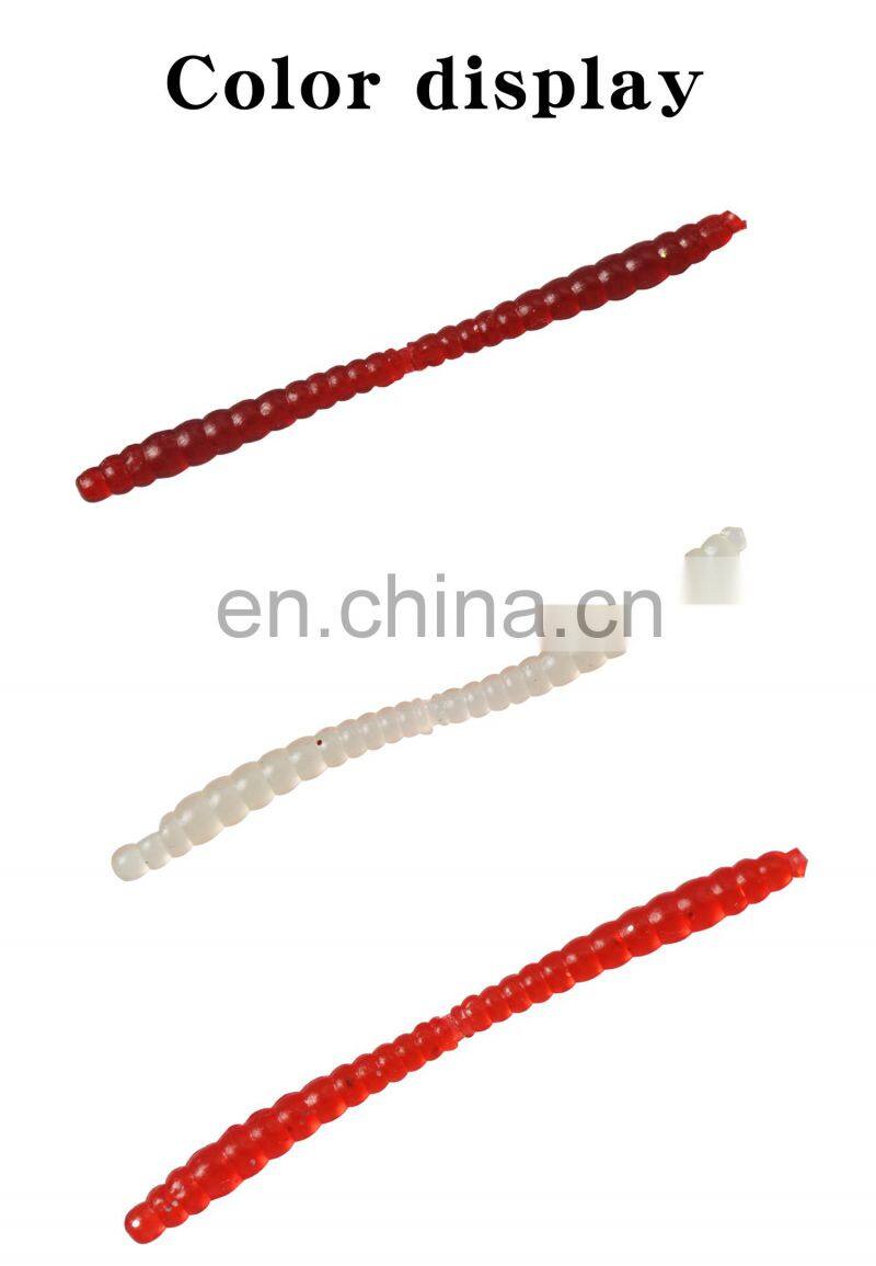 6cm 0.3g  bulk high quality Plastic Rubber Worm Swim bait soft fishing worms bait earthworm lure