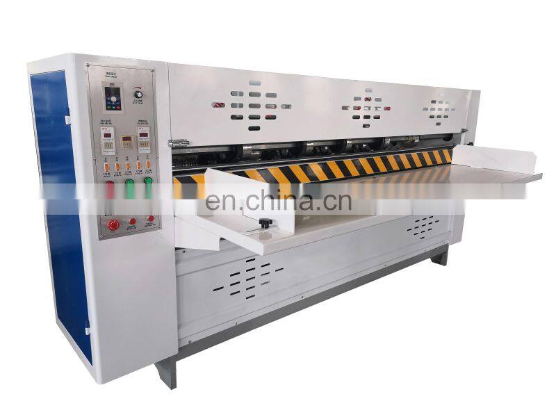 Semi automatic cardboard slitter scorer machine carton making machinery