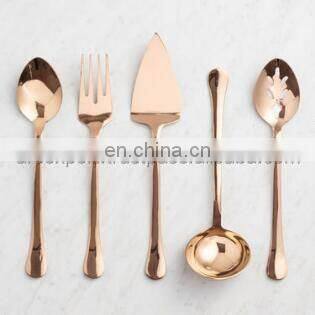 gold plated cutlery set