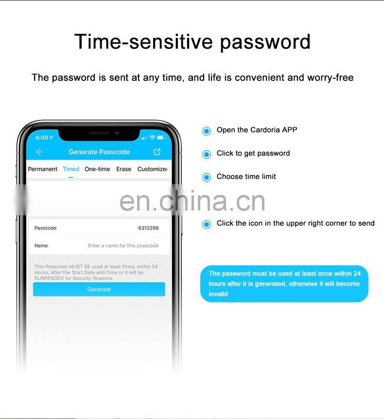 Ttlock App BLE Hotel apartment password lock smart card lock hotel rental room electronic lock