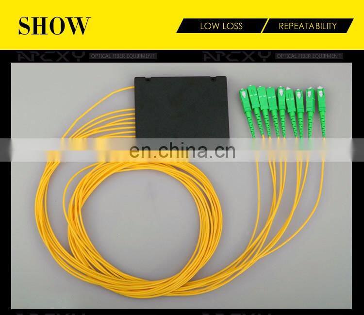 1X8 SC/APC 1310/1550 PLC Splitter Module Passive Optical Splitter with 2.0mm fiber pigtails