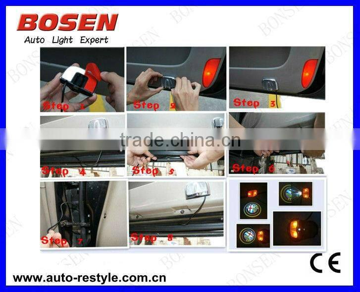 slides changeable,projection led car logo ,Car Door Light & Ghost Shadow Light /car logo lamp LED Welcome Lights laser lamp