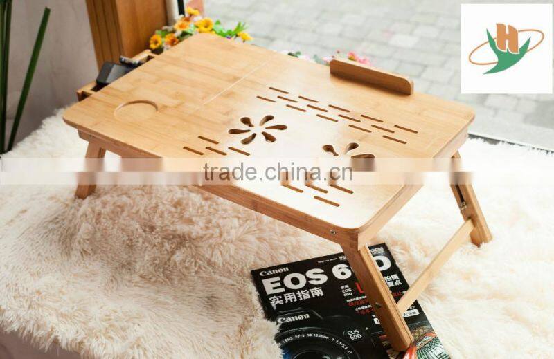 bamboo folding laptop computer table