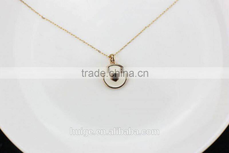 Fashion Jewellery Hot Sales Gold Plated Yiwu Brass Chain Pendant Necklace