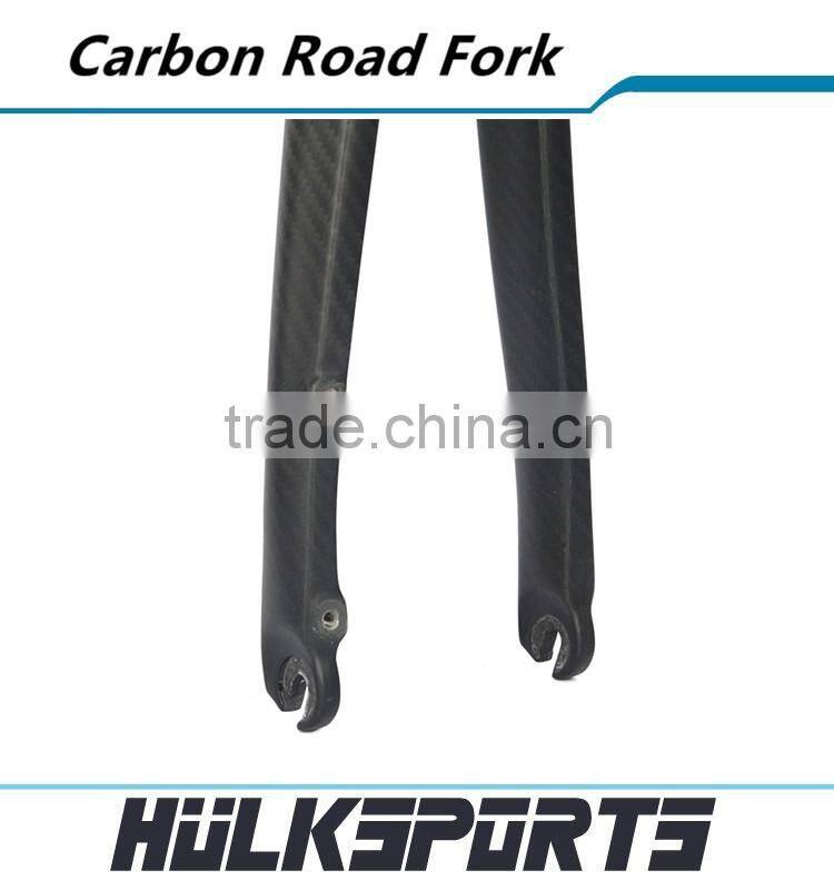 High-end road bike carbon front fork 3k/ud bicycle disc-brake fork 370mm carbon road fork