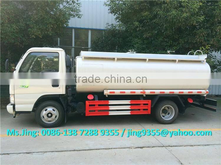 Euro IV Price of JAC new oil tanker,mini oil tanker truck capacity 6000L on sale