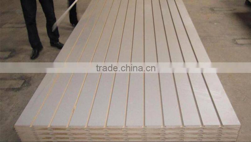Low price and high quality mdf slotted board for display and decoration