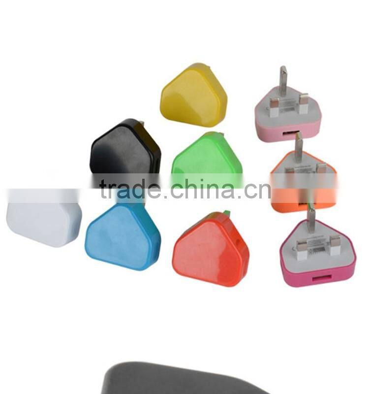 5V 1A Travel charger usb 5V 1A colorful mini usb home/travel charger quick charging 5V 1A 3 pin usb travel charger free sample