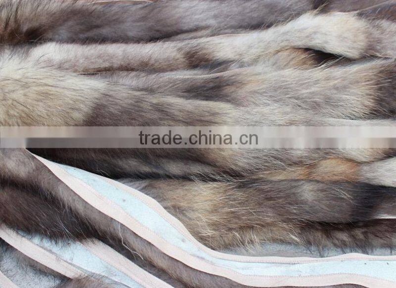 Natural Color Garment real raccoon Fur collar , Customized in length