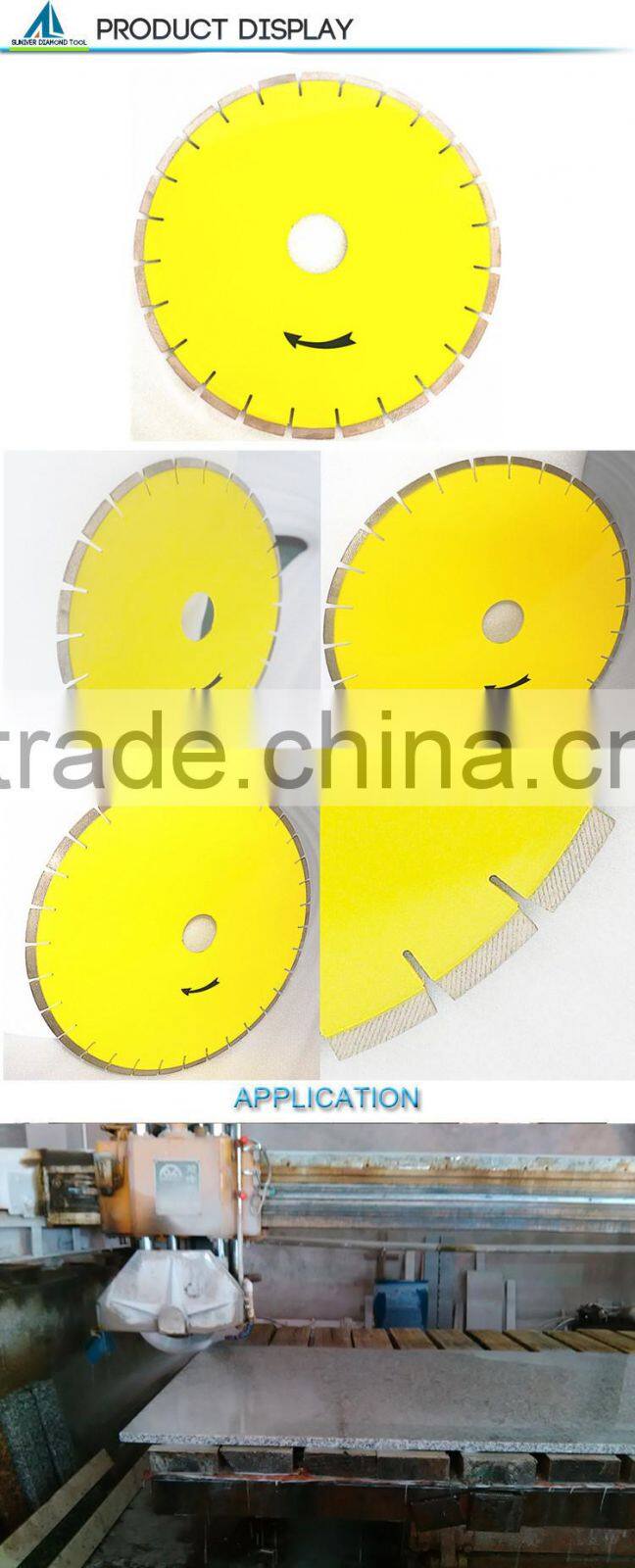 Diamond position granite circular saw blade , diamond tool for cutting, 10mm tall