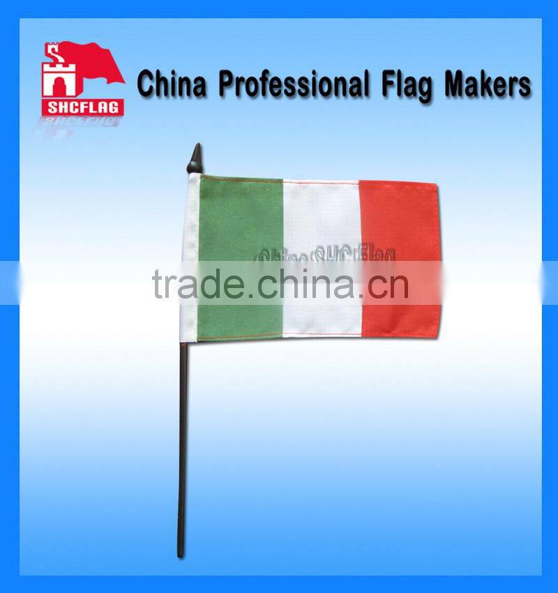 Custom promotional hand held stick flag for sale