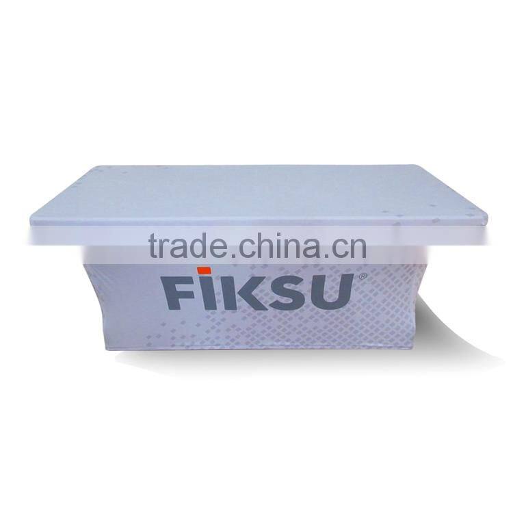 8ft Fitted Elastic Table Cloths For Trade Show Promotion