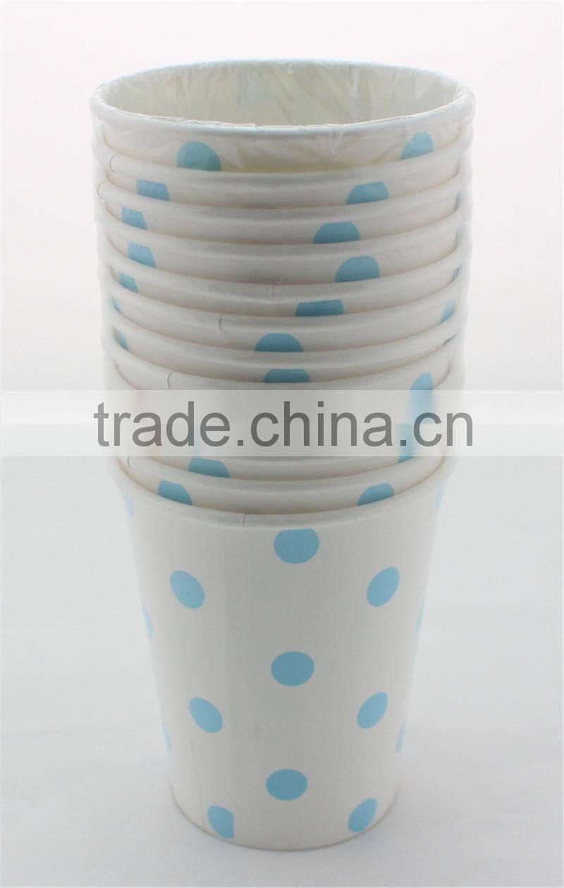 2015 Special Products Hot&Cold Drinking Polka Dot Tissue Paper Cup