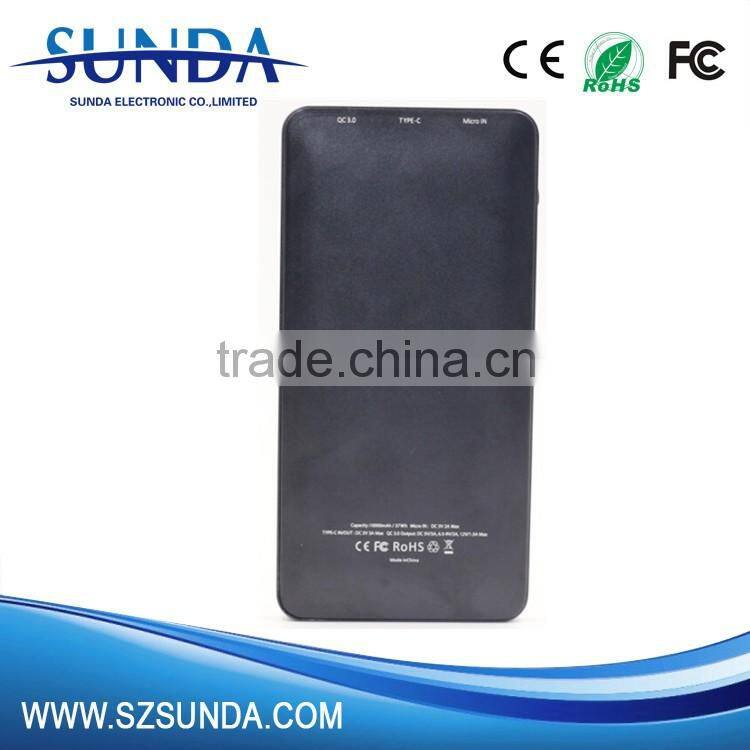 QC3.0 quick charge 3.0 power bank 5V 9V 12V with TYPE-C 5V 3A IN OUT