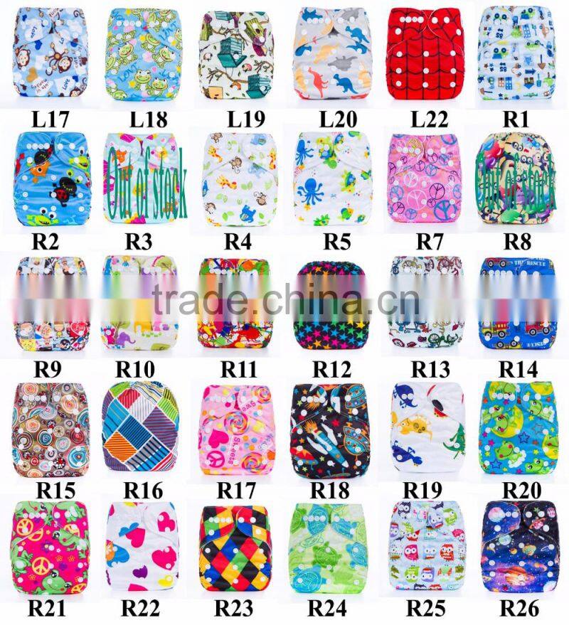 New Coming Printed One Size Waterproof Cheap Washable Diapers For Babies