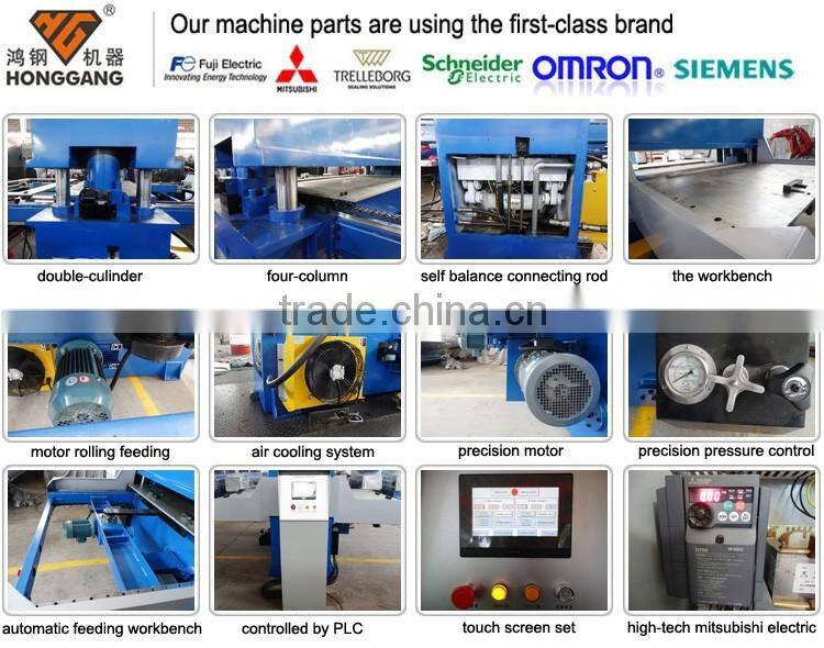hydraulic automatic pvc sponge flooring press cutting machine