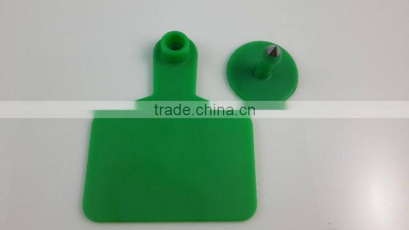 Barcode cattle ear tag,laser ear tag,female tag 75*60mm