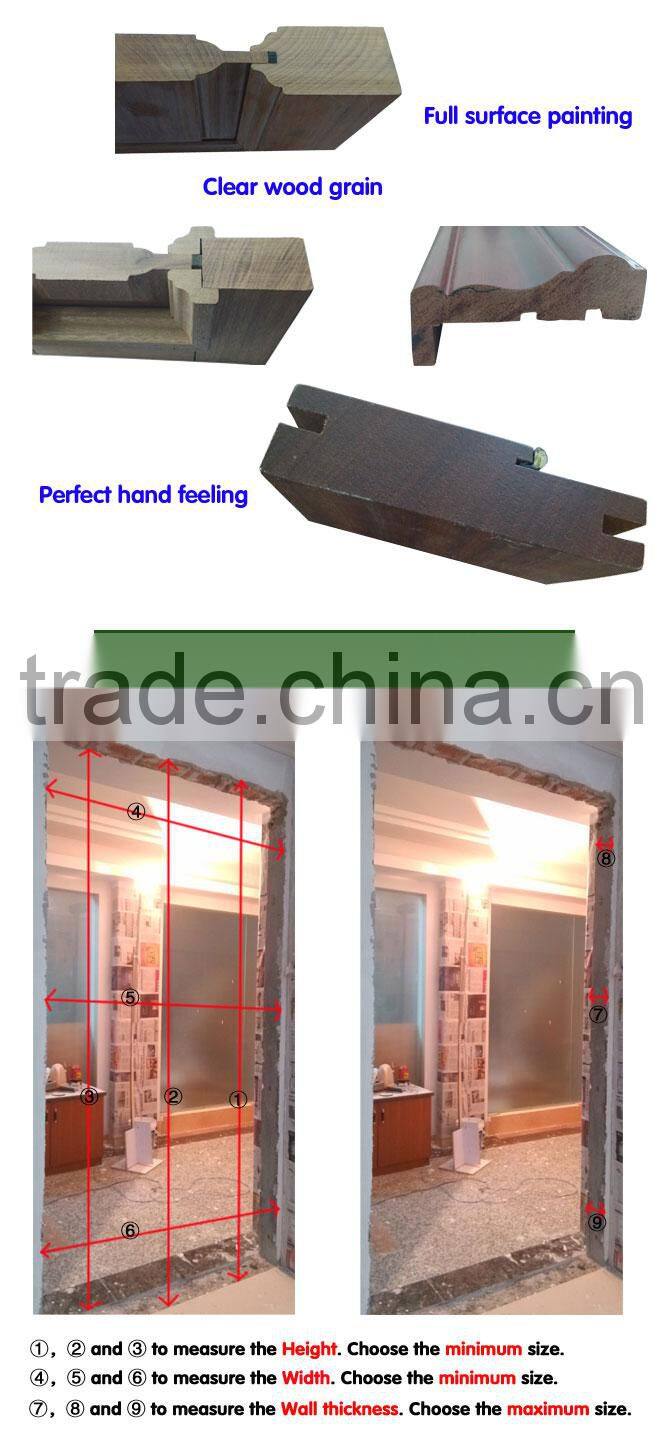 European style simple design wooden doors for bedrooms