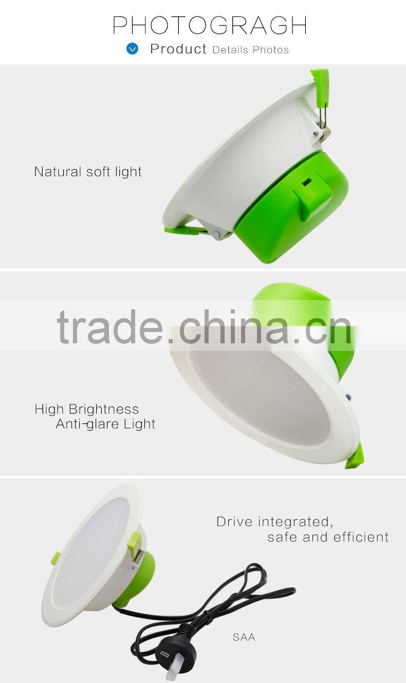 2016 elegant integrated shape high quality led downlight Wholesale 10W with built-in power supply