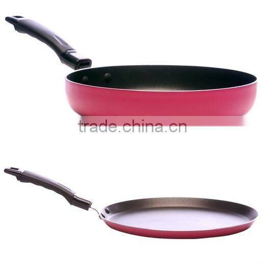 Aluminum Non Stick Pans Cookware Set Fry Pan Pancake Pan Egg Pan Round Crepe Pan
