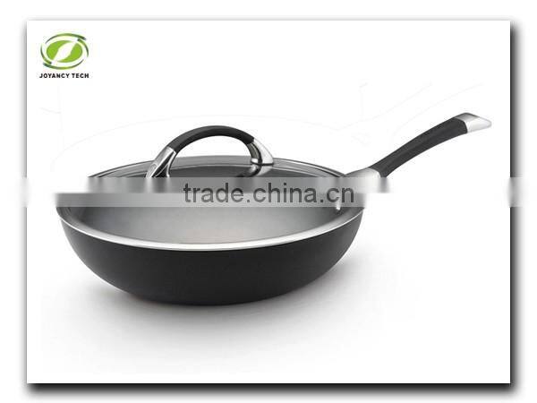 Newest Aluminum Non-stick Pressed Fry Egg Pizza Pancake Pan Wok Skillet with Lid