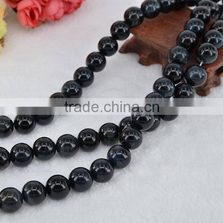 Wholesale round bead gemstone blue tiger eye gem stone