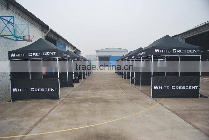 Quick erect folding tent for advertisement