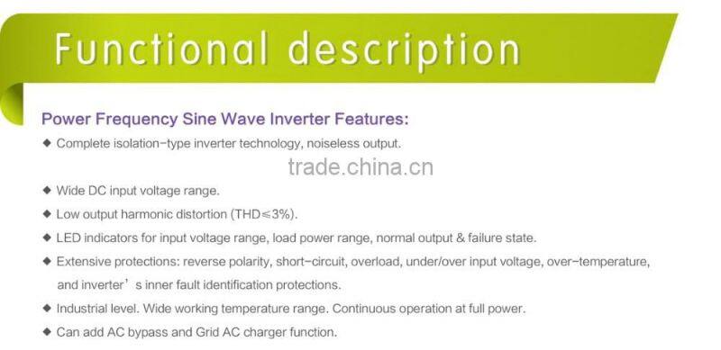HLD! single phase off grid pure sine wave inverter 30kw for solar wind power system