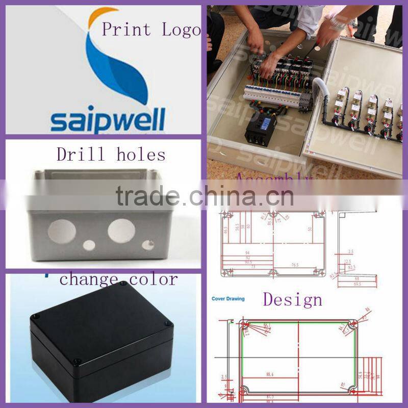 Manufacturer Saipwell 300*400*200mm fiberglass waterproof box IP65/ip66