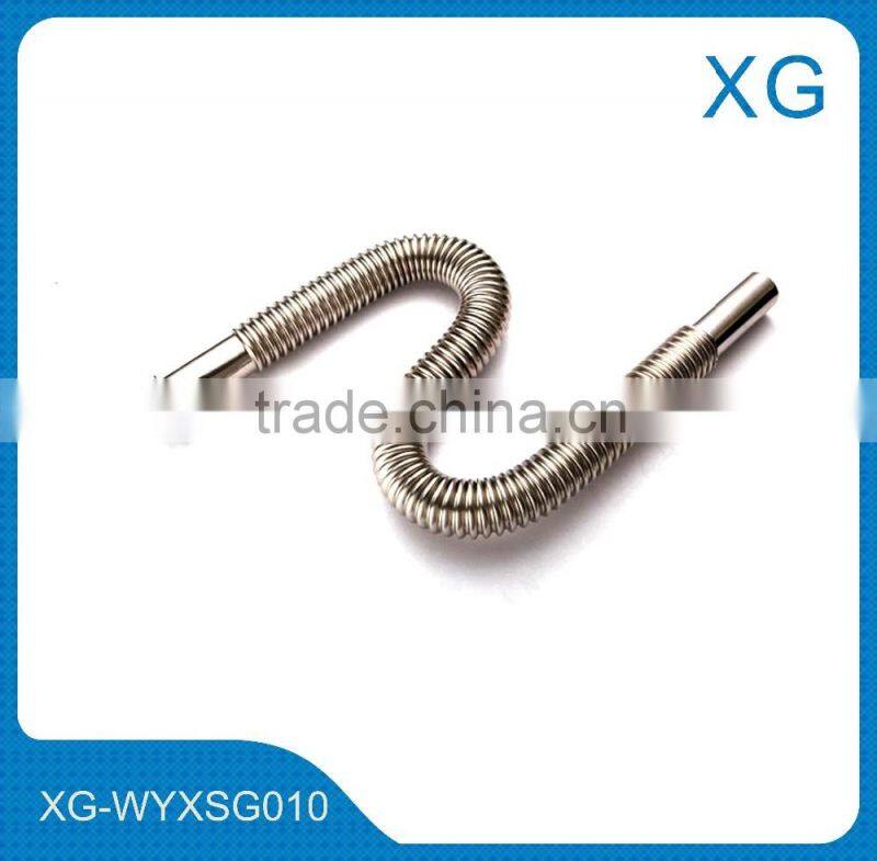 Flexible stainless steel corrugation waste pipe 1 1/2"/Stainless steel washing basin waste hose/Steel corrugation drain pipe