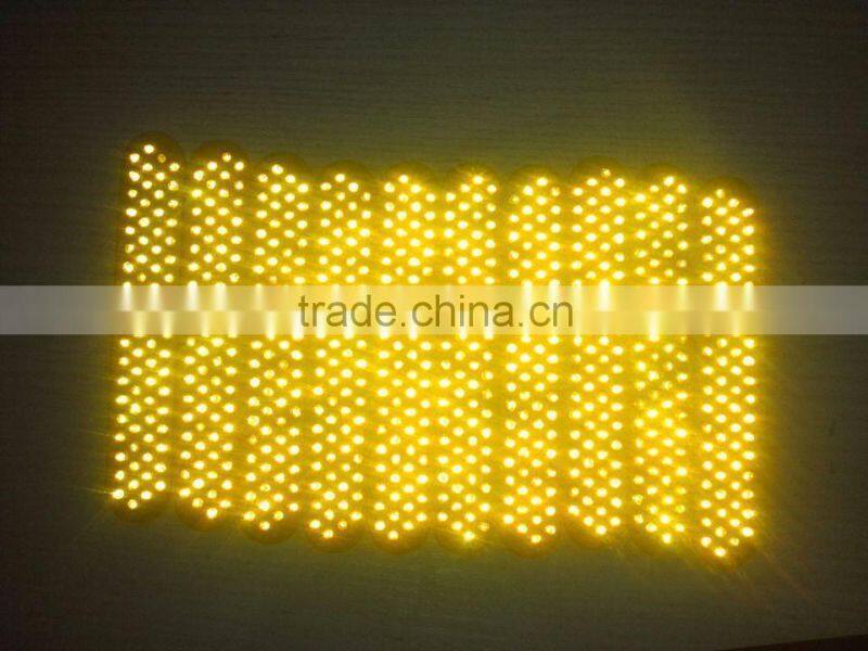 new design yellow ,red ,white 21 glass beads reflector lens