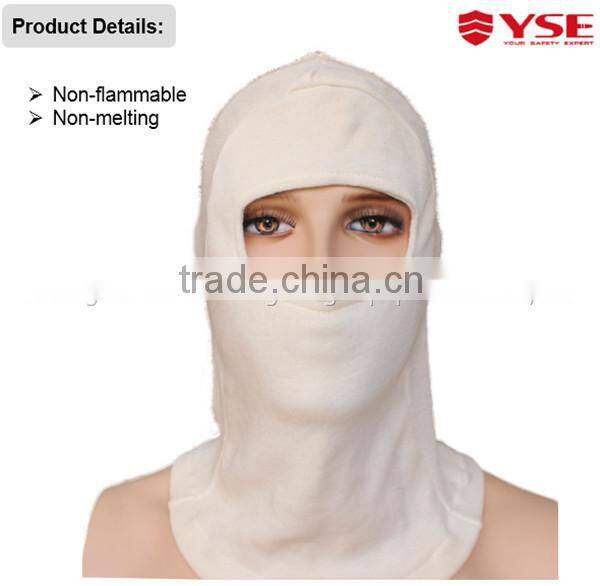 Aramid material fire protection hood