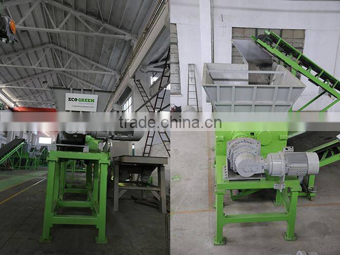 Waste Crusher Rrecycled tire rubber buckets Granules