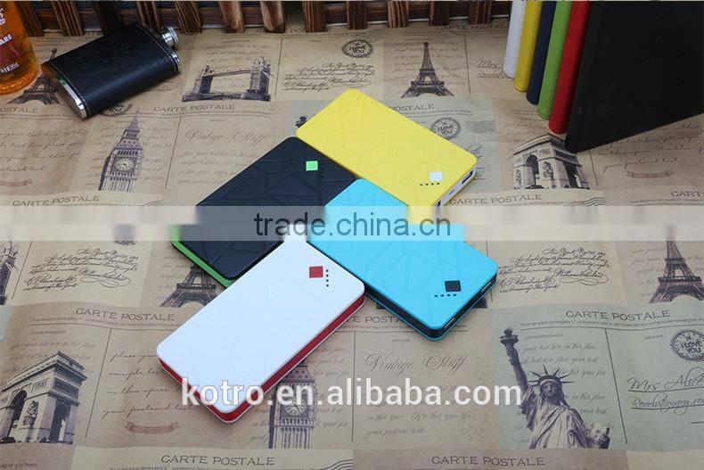 4000mAh 8000mAh Li-polymer Cube battery charger pack Portable Power bank for iphone