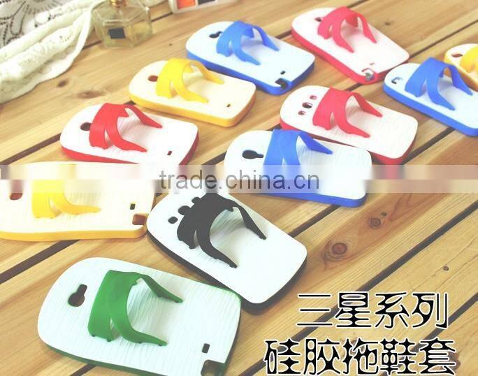 2013 Newest Slipper Style Silicone Lighter Funny Mobile Phone Cases for SUMSUNG S4/9500 "11"