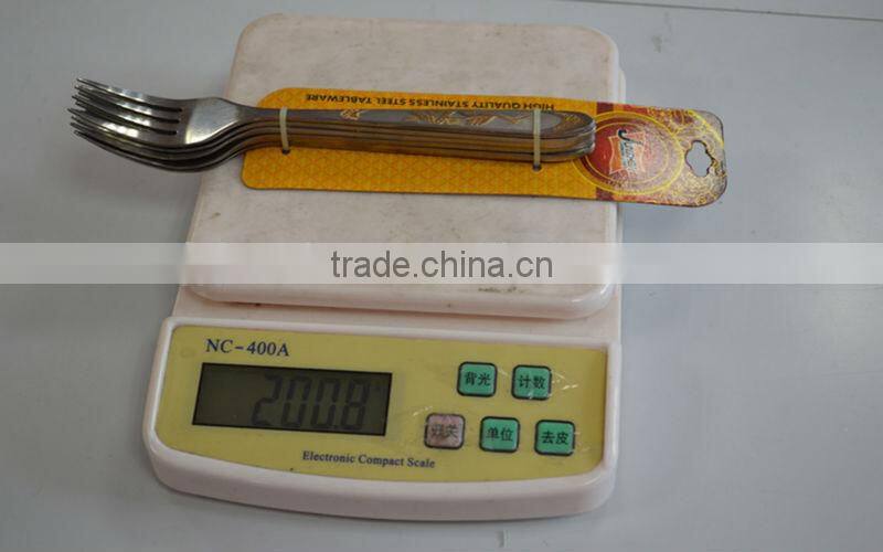 5 pcs Crane handle high ranking stainless steel spoons and forks set