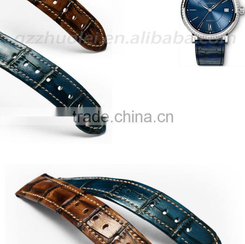 18|20|22mm high quality genuine cowhide leather Watch strap with fashionable buckle