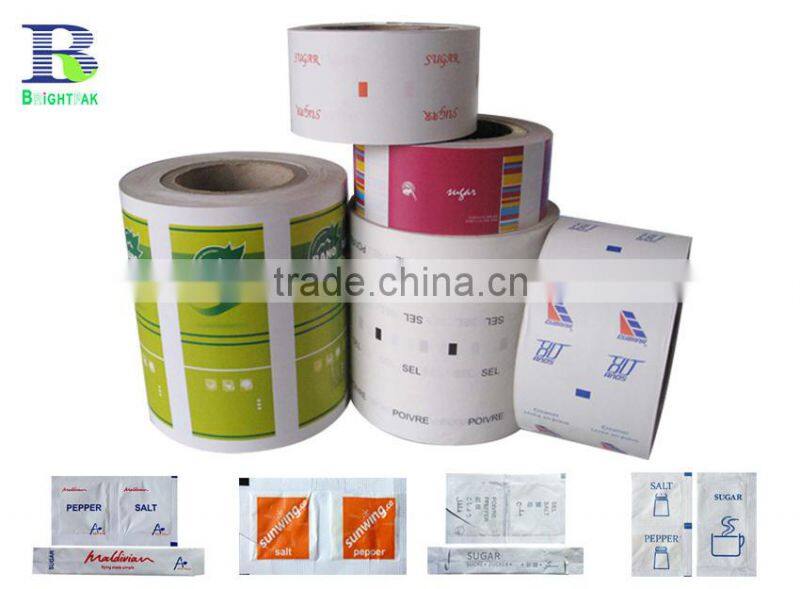 printed 58 68gsm pe coated paper sugar heat seal