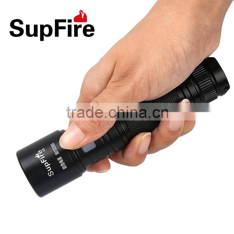 Supfire Hot sale High Quality LED Flashlight With USB Charger
