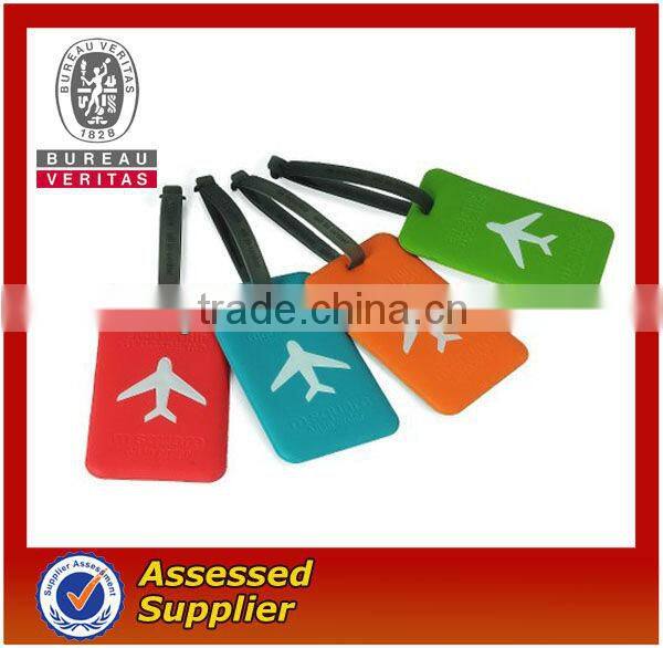 custom silicone fancy PVC 3D travel luggage id tag
