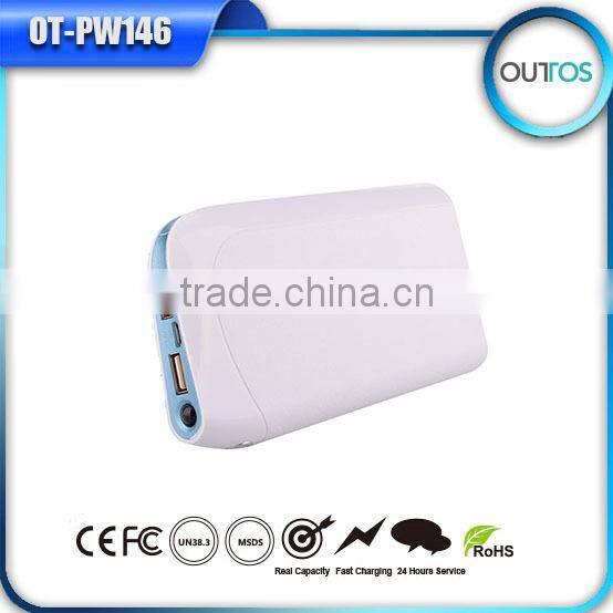 Hot Seller of 2015 Dual USB Power Bank Mobile Phone Battery Charger with LED Indicator