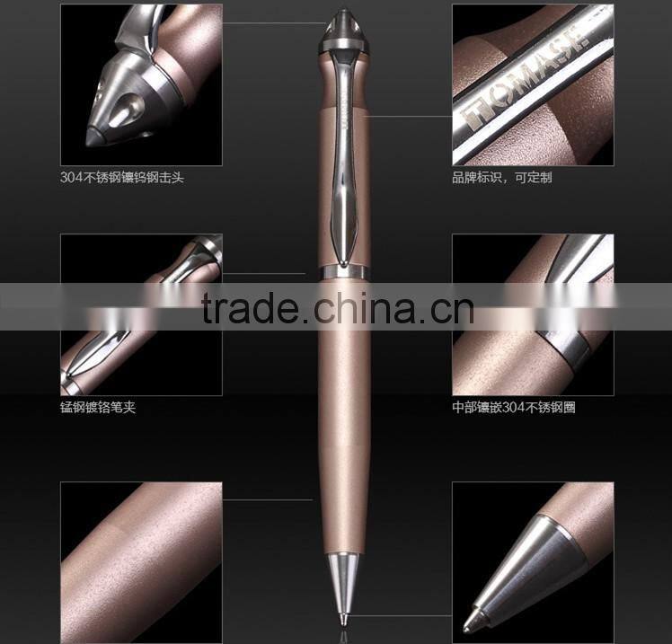high quality tactical pen self defense for busimess men , novelty tungsten steel tip pen