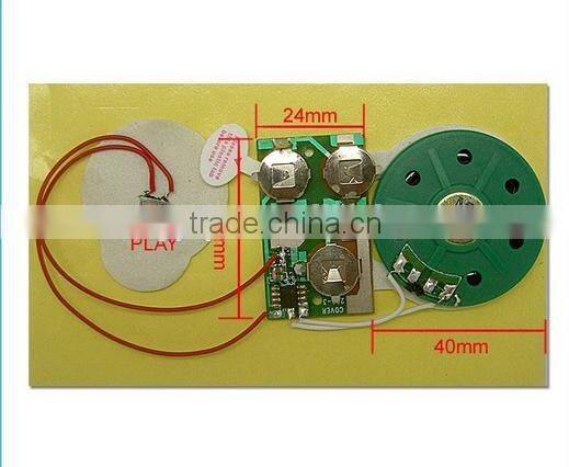 mini battery operated music sound electronic light and sound module for greeting card